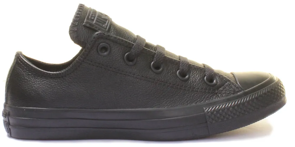 Converse 135253 CT All Star Low Leather Trainer In Black For Unisex Shoes Converse