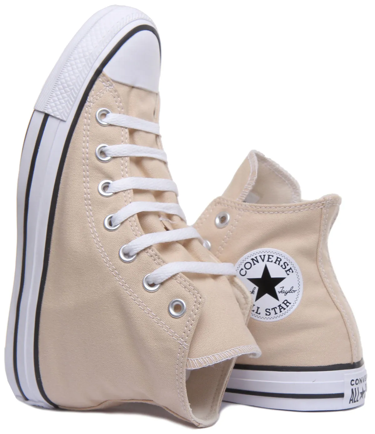 Converse 168575C CT All Star Hi Trainer In Beige For Unisex Shoes Converse
