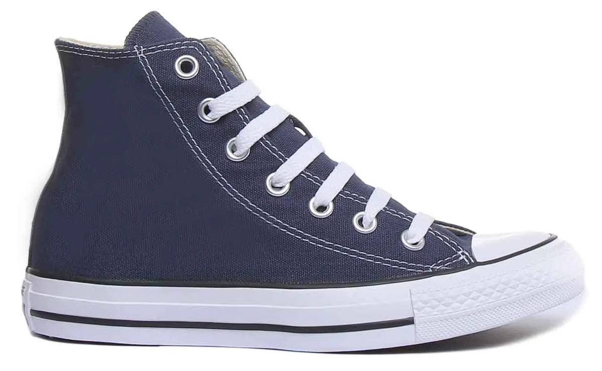Converse All Star Hi Core Canvas Trainer In Navy White For Unisex Shoes Converse