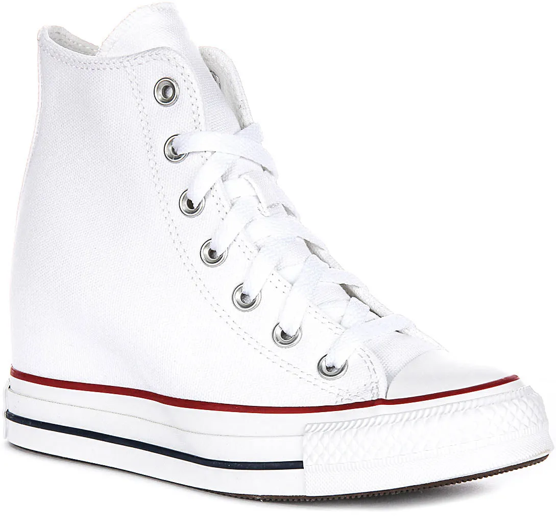 Converse All Star Wedge A11908C In White For Women Shoes Converse