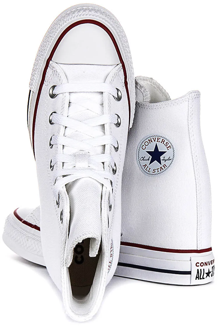 Converse All Star Wedge A11908C In White For Women Shoes Converse