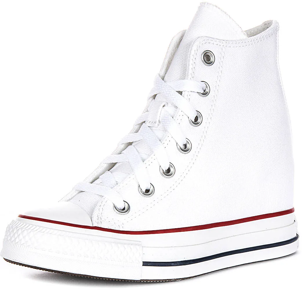 Converse All Star Wedge A11908C In White For Women Shoes Converse