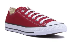 Converse M9691 All Star Low Trainer In Maroon Shoes Converse