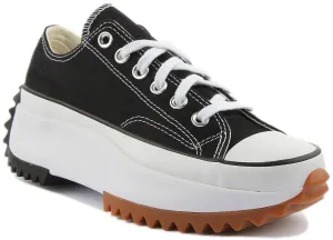 Converse Run Star Hike Low Top 168816 In Black White Shoes Converse