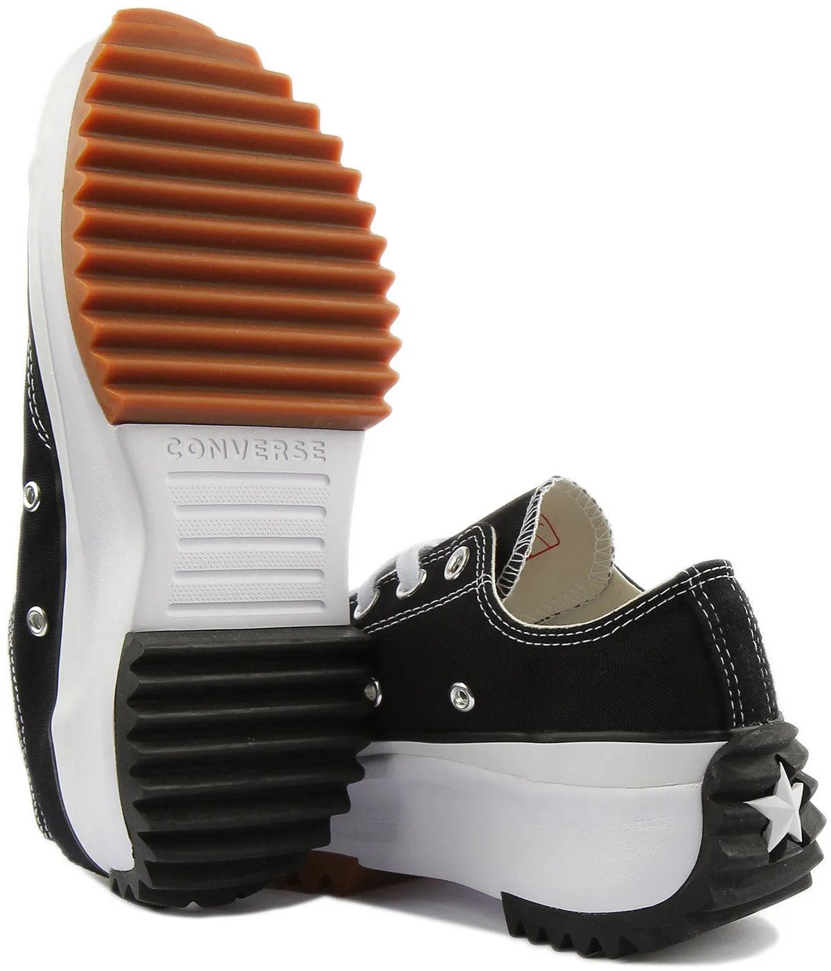 Converse Run Star Hike Low Top 168816 In Black White Shoes Converse