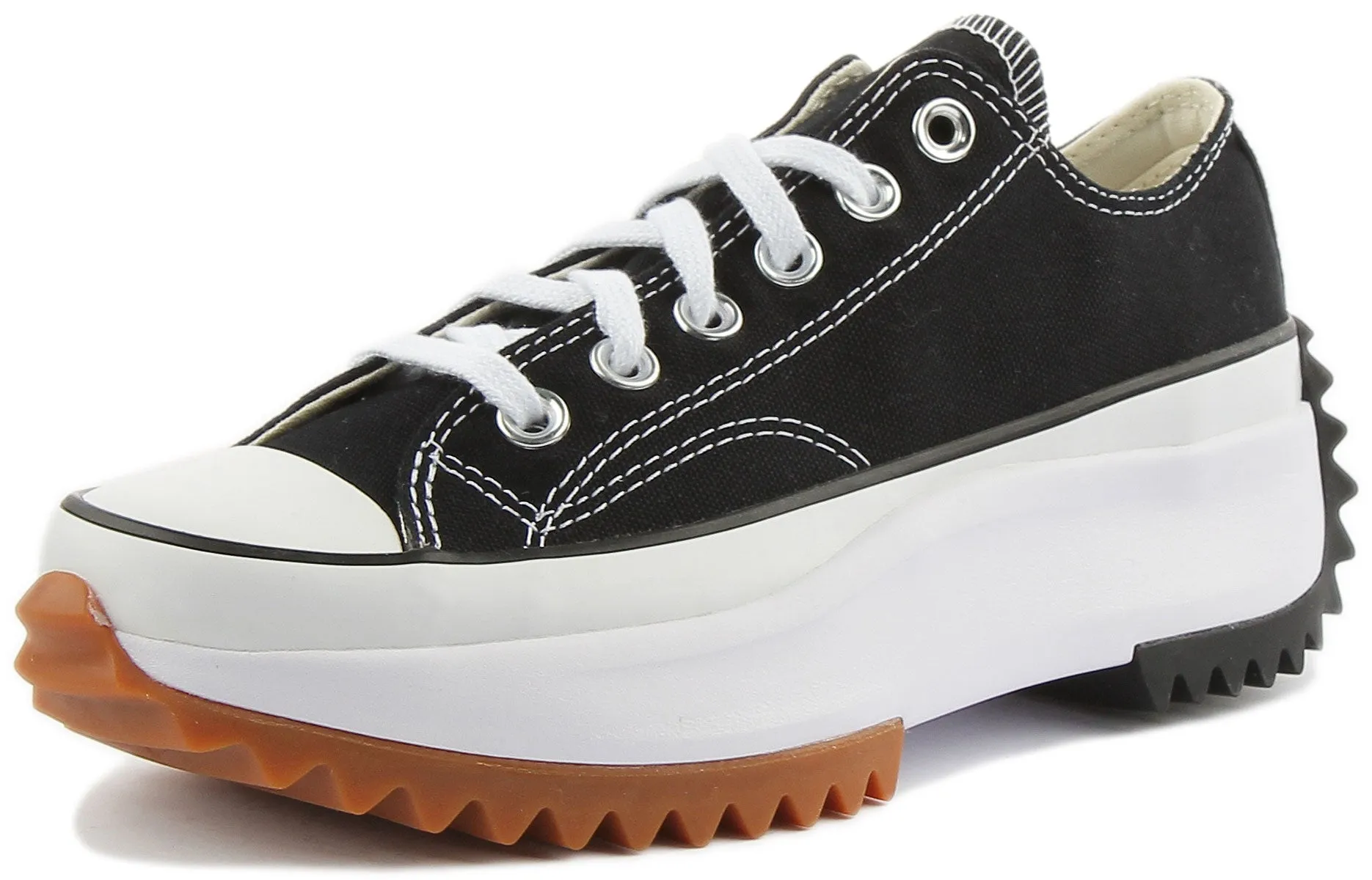 Converse Run Star Hike Low Top 168816 In Black White Shoes Converse