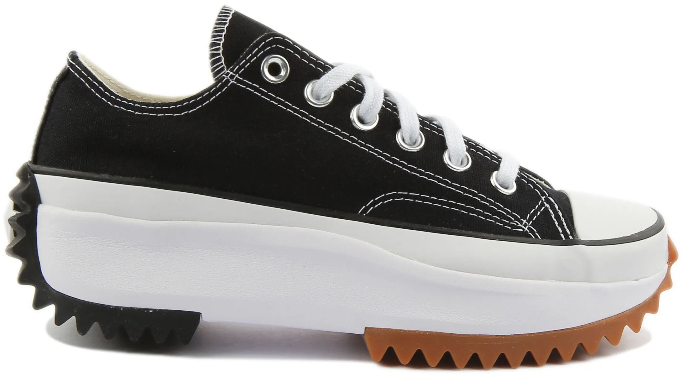 Converse Run Star Hike Low Top 168816 In Black White Shoes Converse