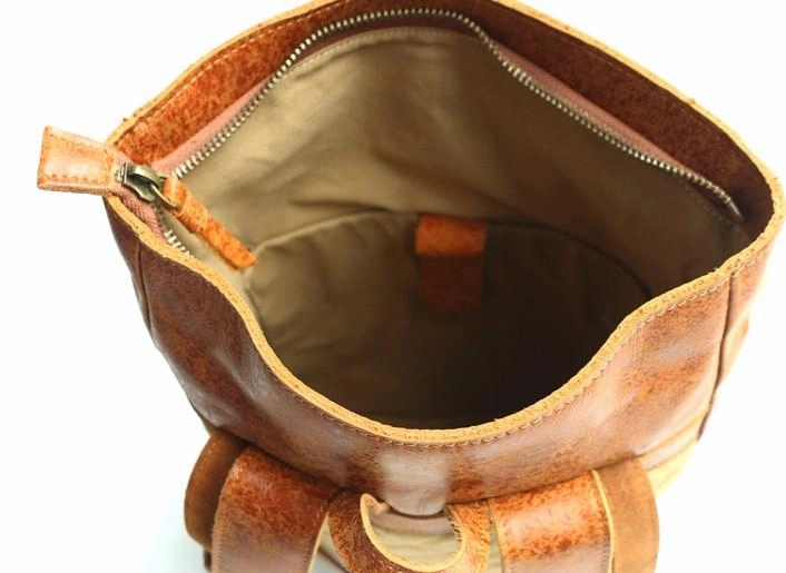 Cool Leather Mens Backpack Travel Backpacks Vintage Laptop Backpack for men
