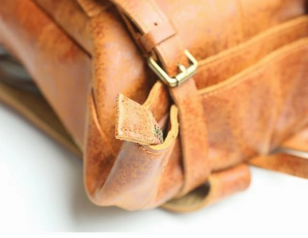 Cool Leather Mens Backpack Travel Backpacks Vintage Laptop Backpack for men