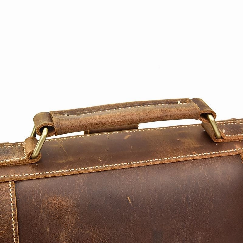 Cool Leather Mens Briefcase Handbag Backpack Satchel Backpack Travel Backpack for Men