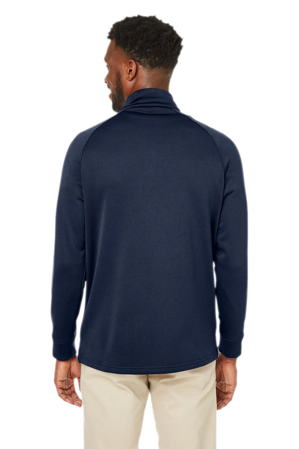 Core 365 Mens Fusion ChromaSoft Anti Static Fleece 1/4 Zip Sweatshirt w/ Pocket - Classic Navy Blue