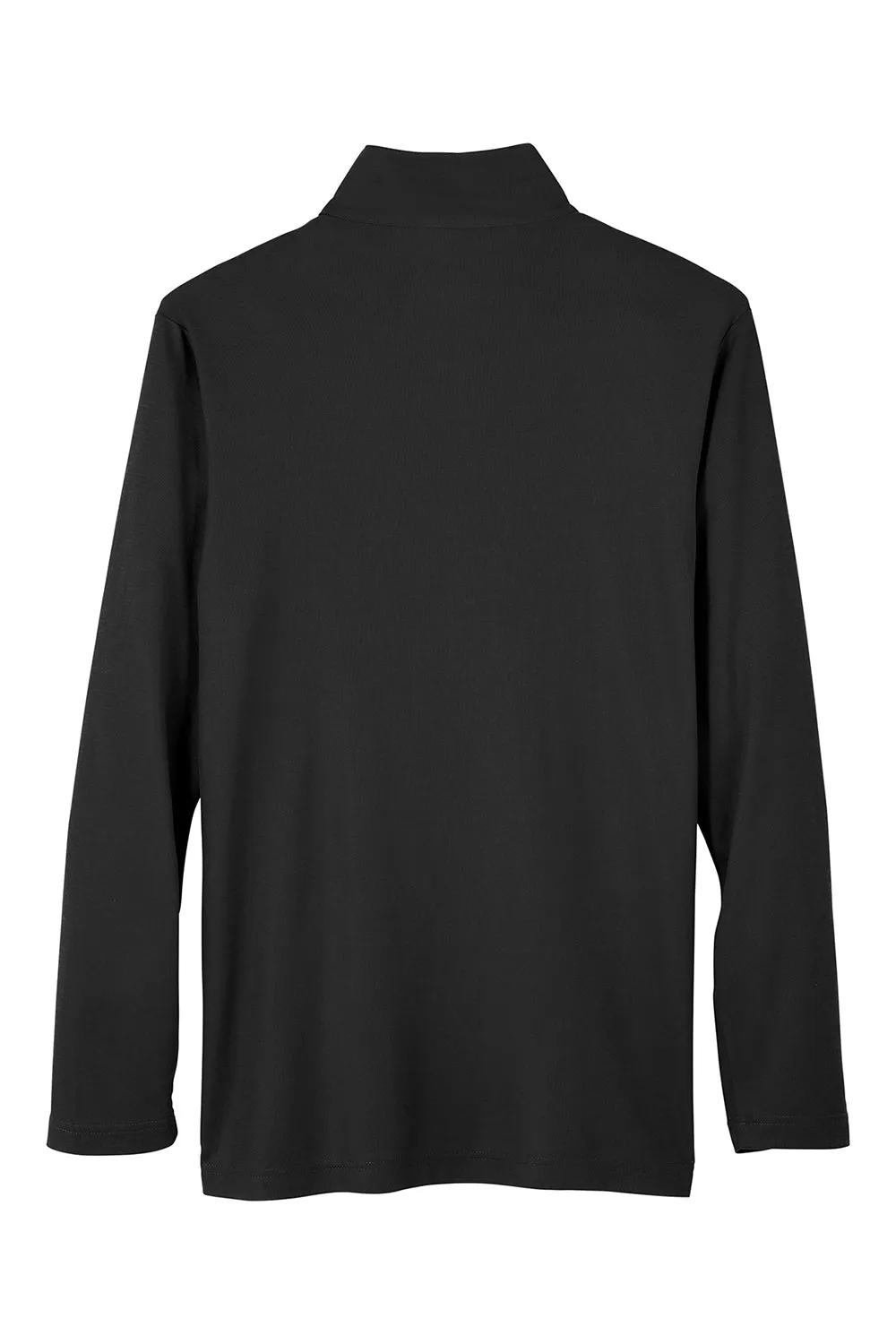 Core 365 Mens Fusion ChromaSoft Performance Moisture Wicking Pique 1/4 Zip Sweatshirt - Black