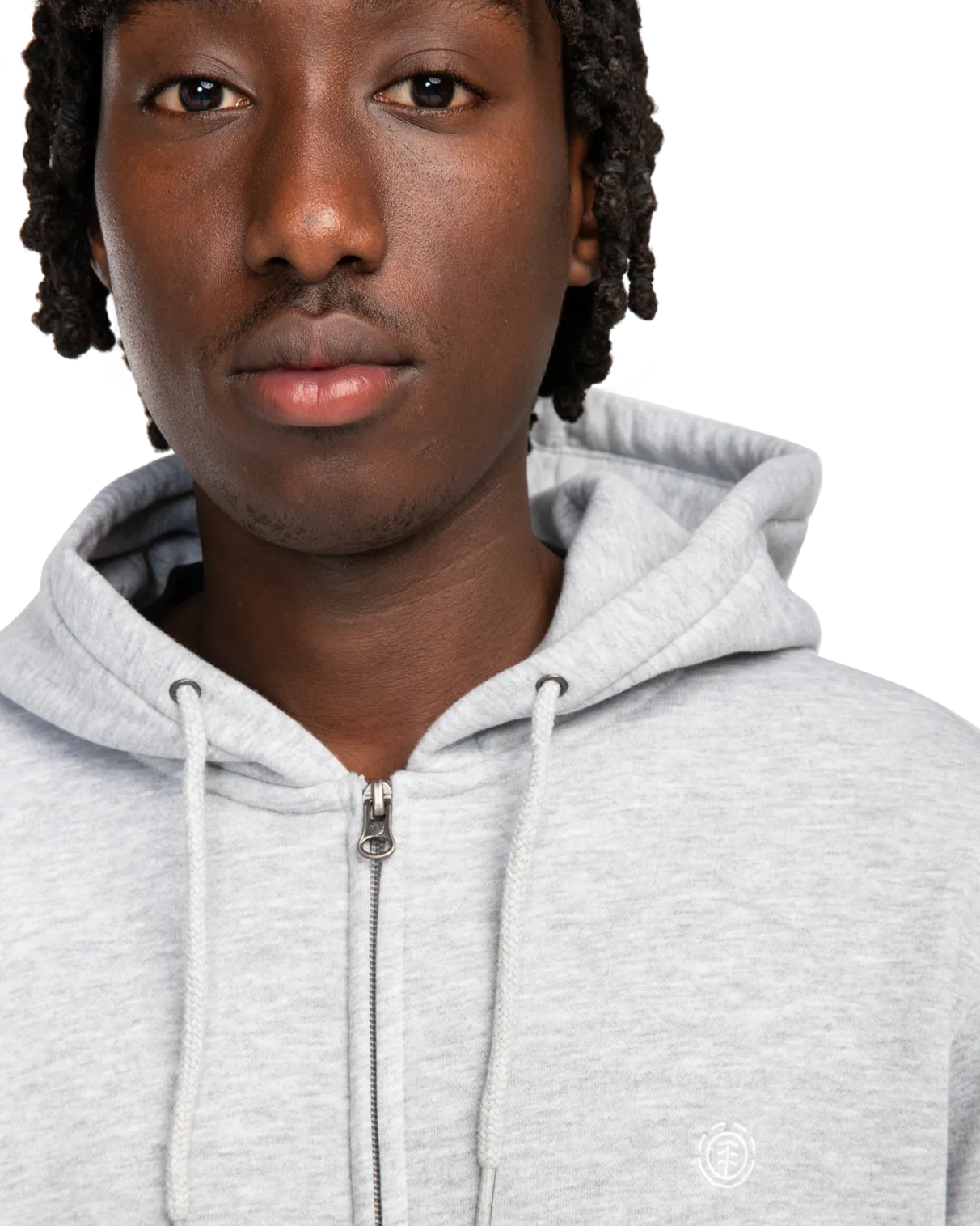 Cornell Classic Zip Hoodie in Mid Grey Heather