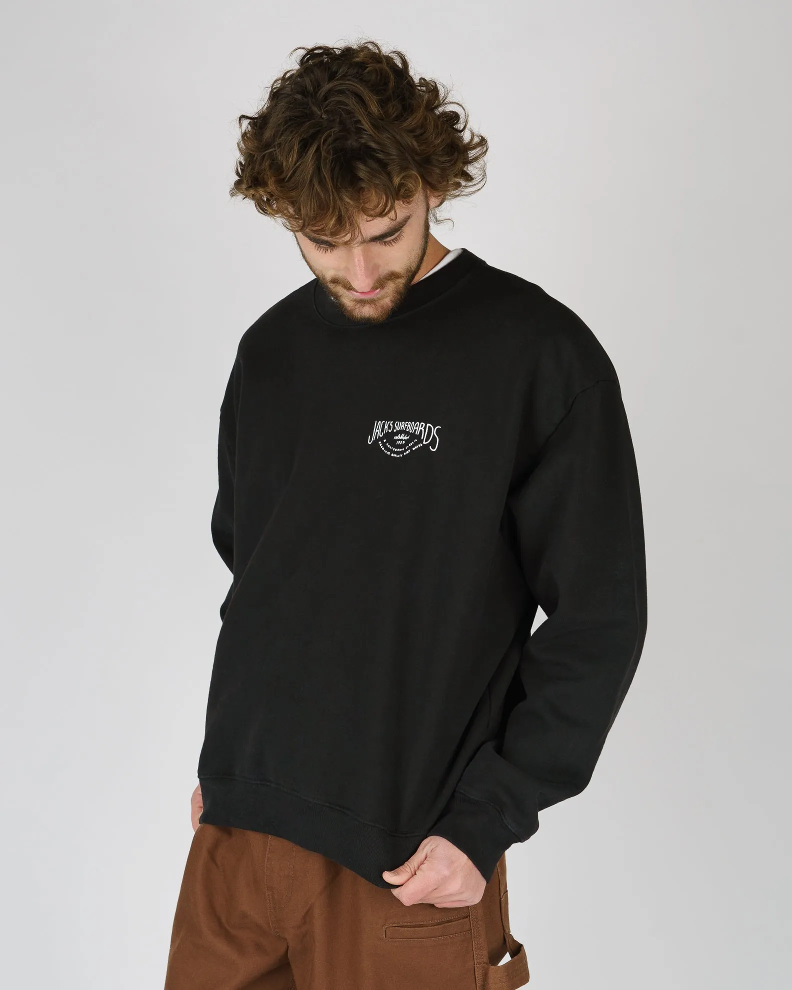 Crescent Heavyweight Crewneck - Black
