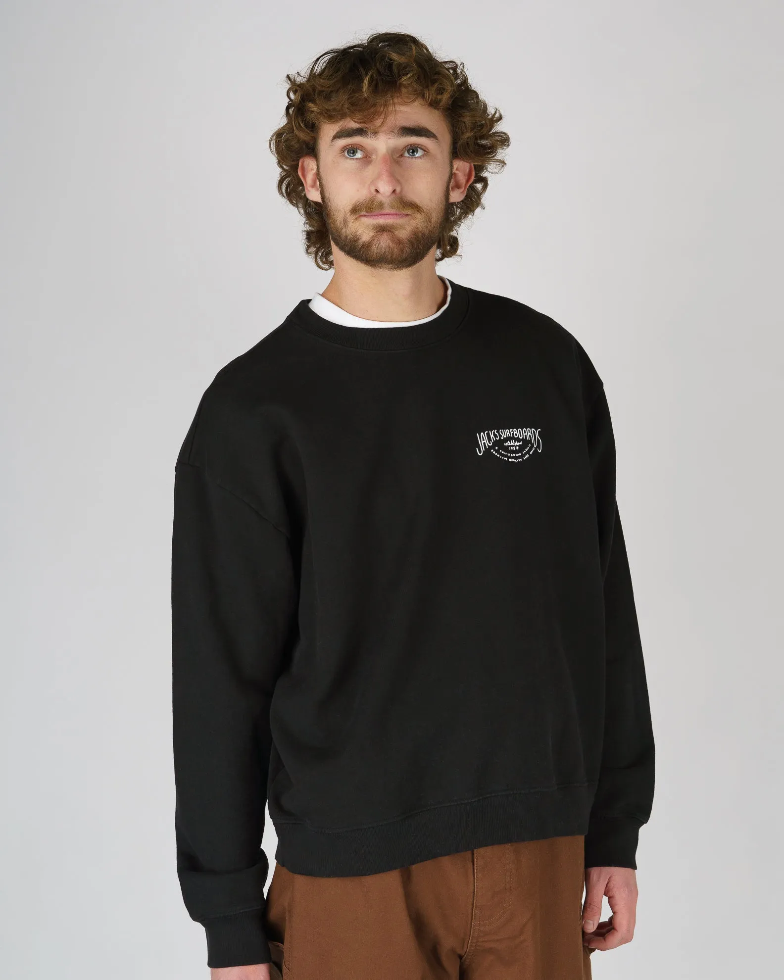 Crescent Heavyweight Crewneck - Black