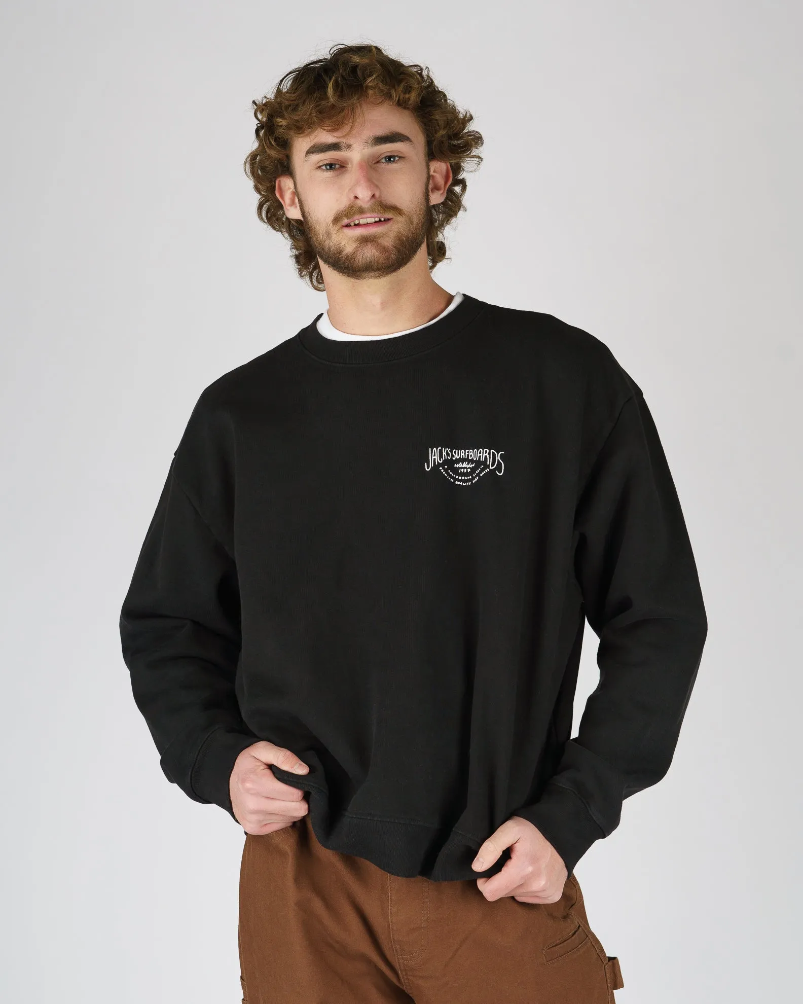 Crescent Heavyweight Crewneck - Black