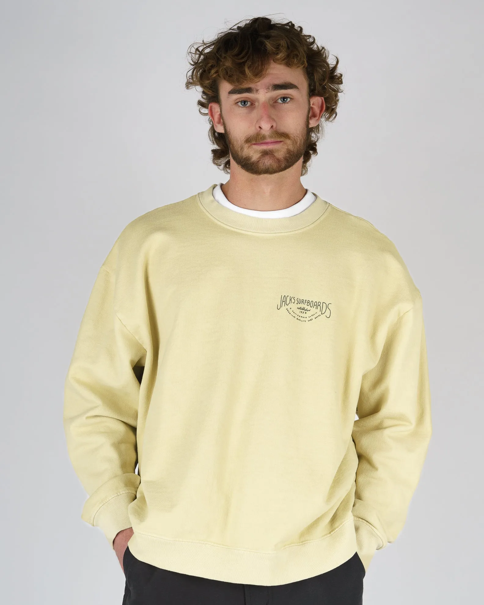 Crescent Heavyweight Crewneck - Yellow