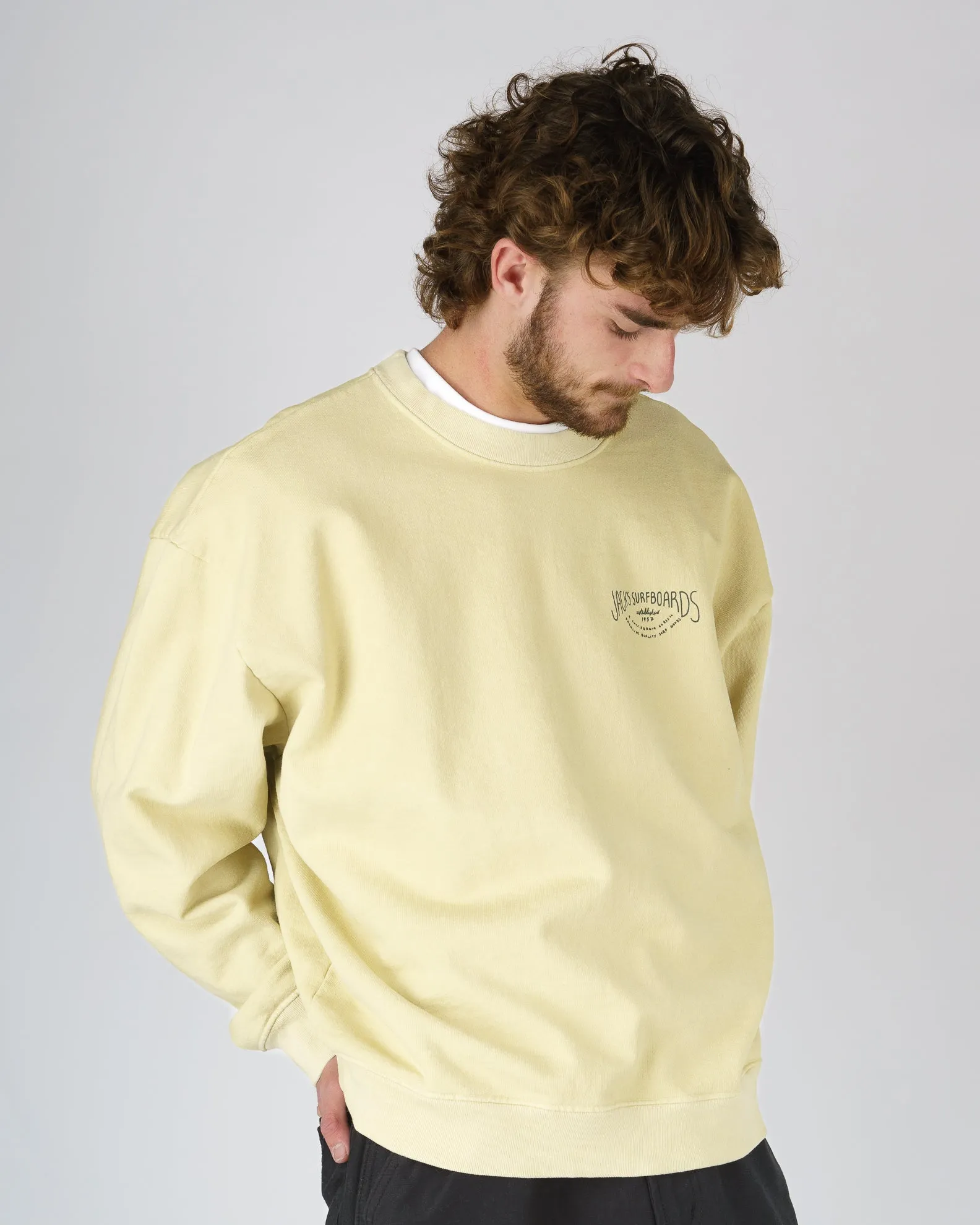 Crescent Heavyweight Crewneck - Yellow