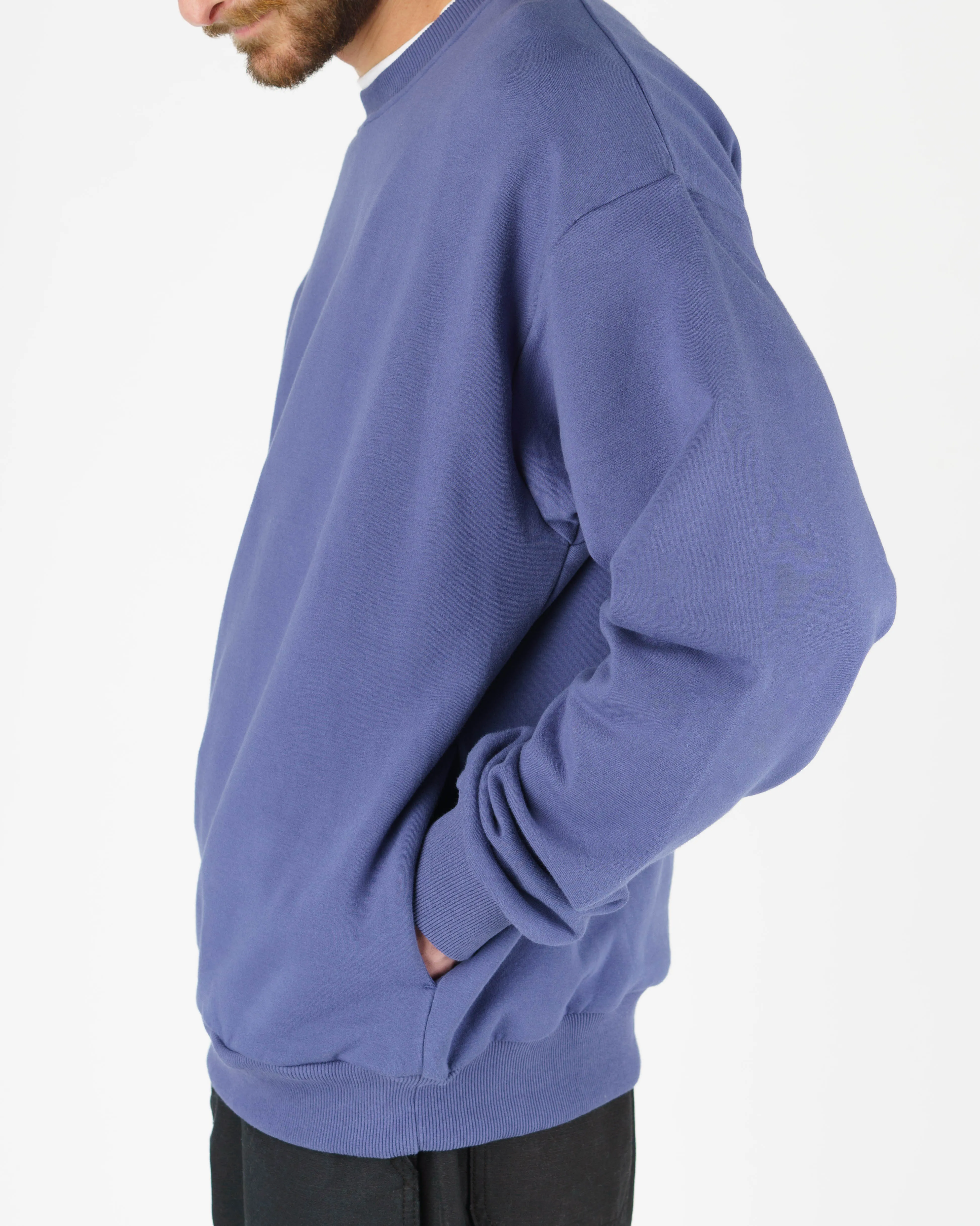 Dandy L/S Pullover Crewneck - Blue