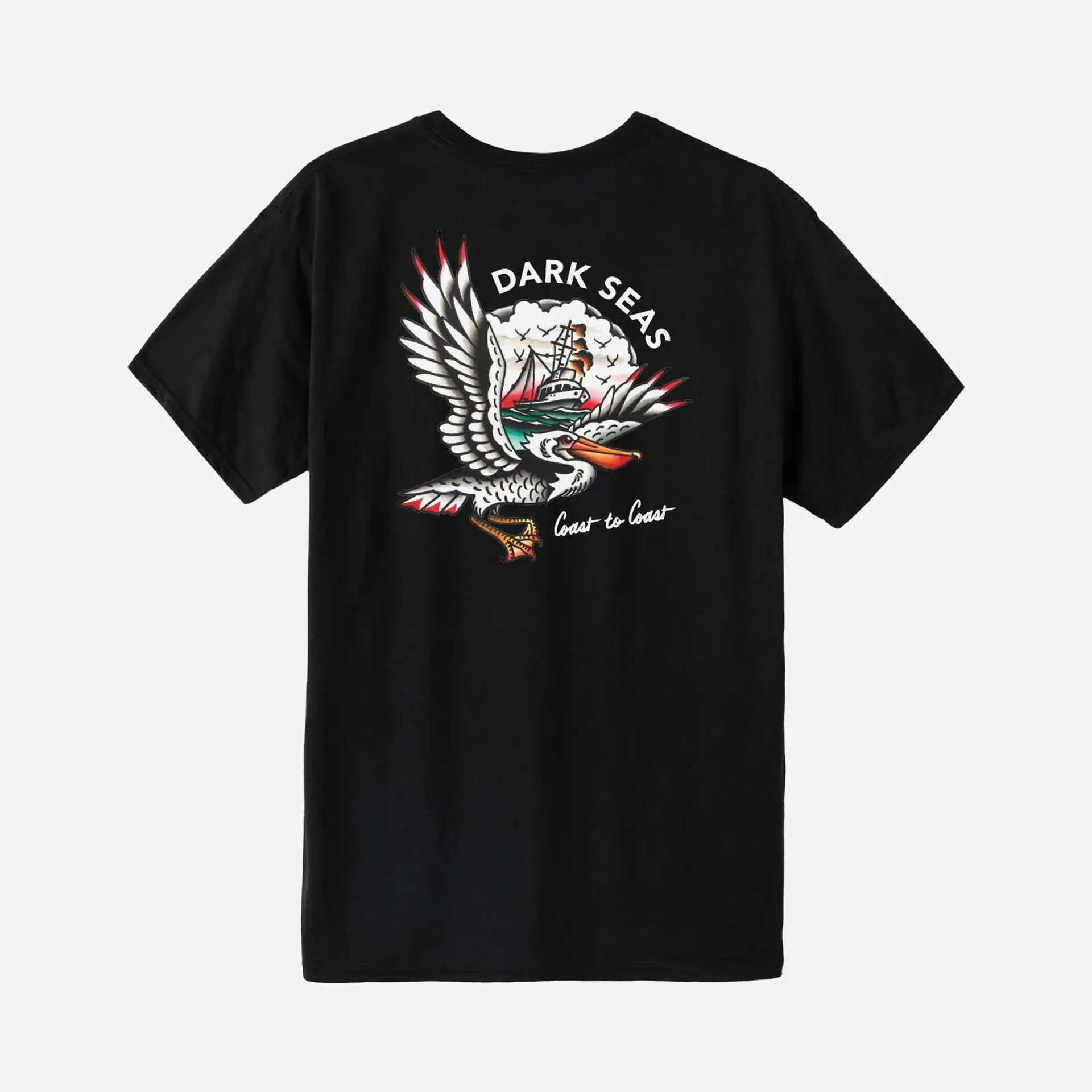 Dark Seas Pelican Watch Wicking T-Shirt - Black