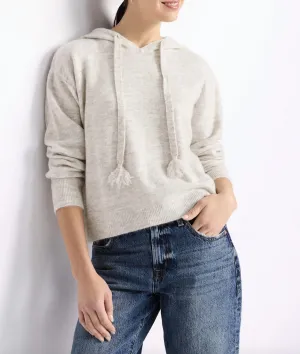 Dax Sweater Hoodie In Off White