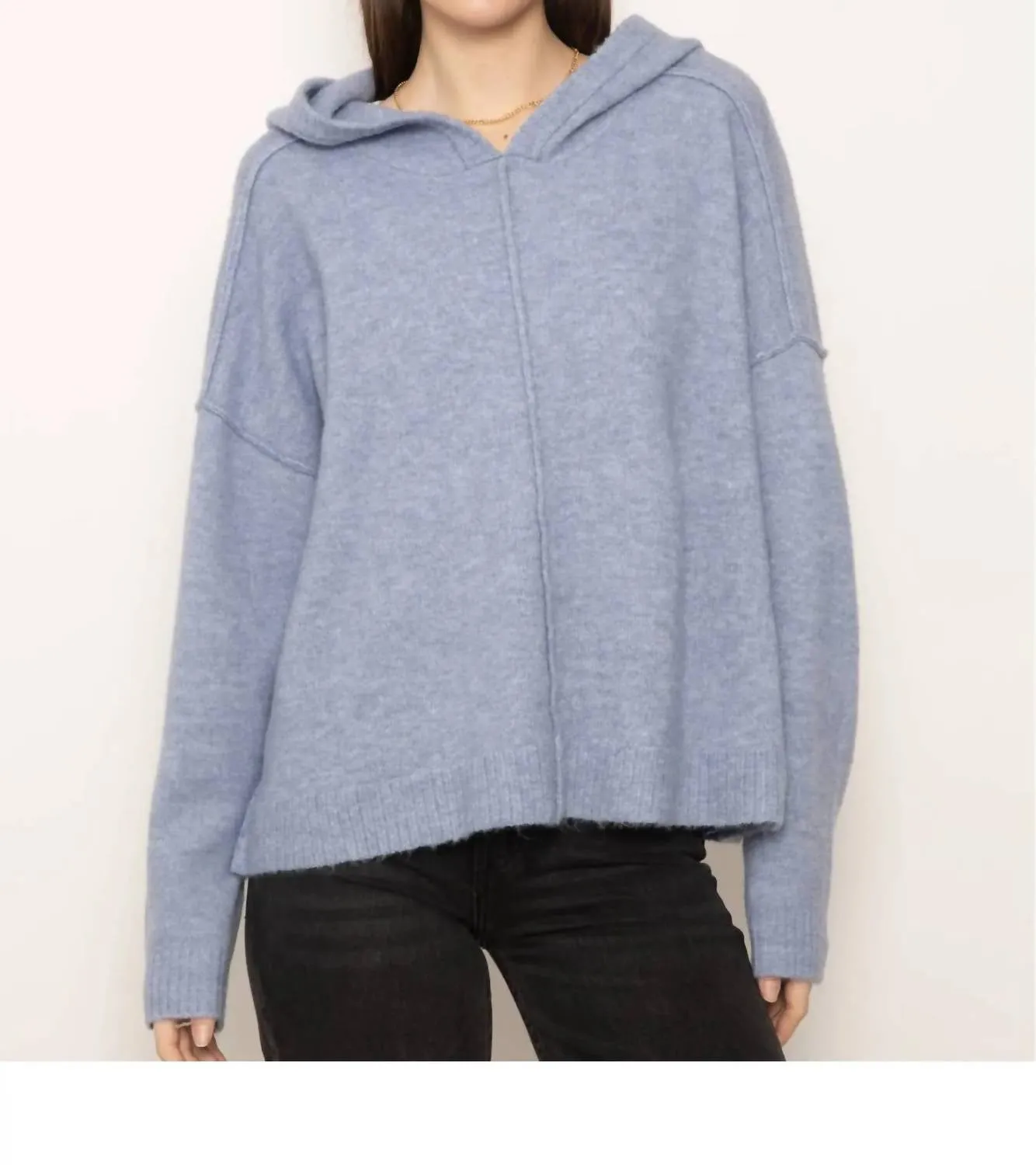 Deacon Dolman Hoodie In Blue