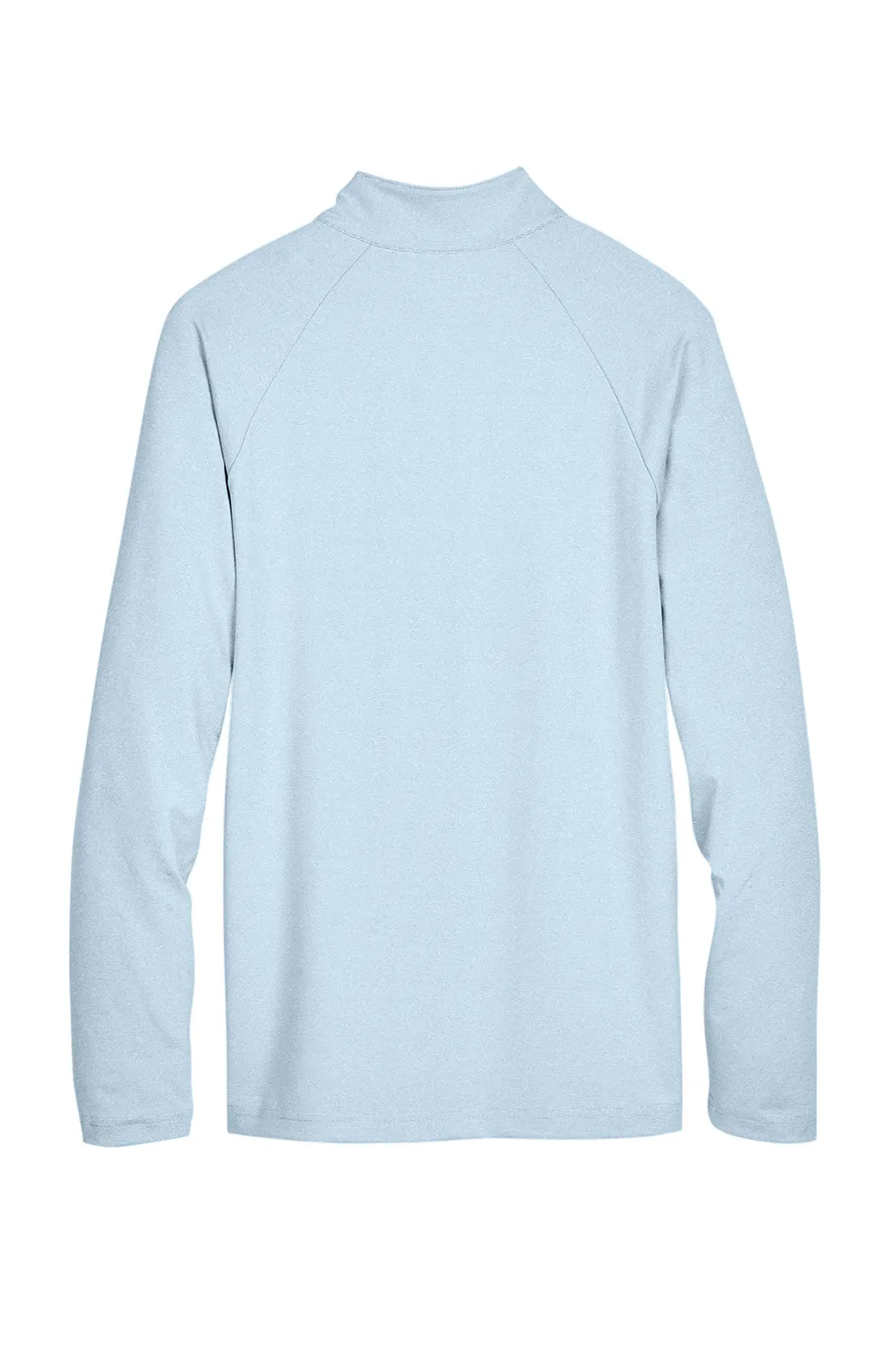 Devon & Jones Mens CrownLux Clubhouse Performance Moisture Wicking 1/4 Zip Sweatshirt - Ocean Blue