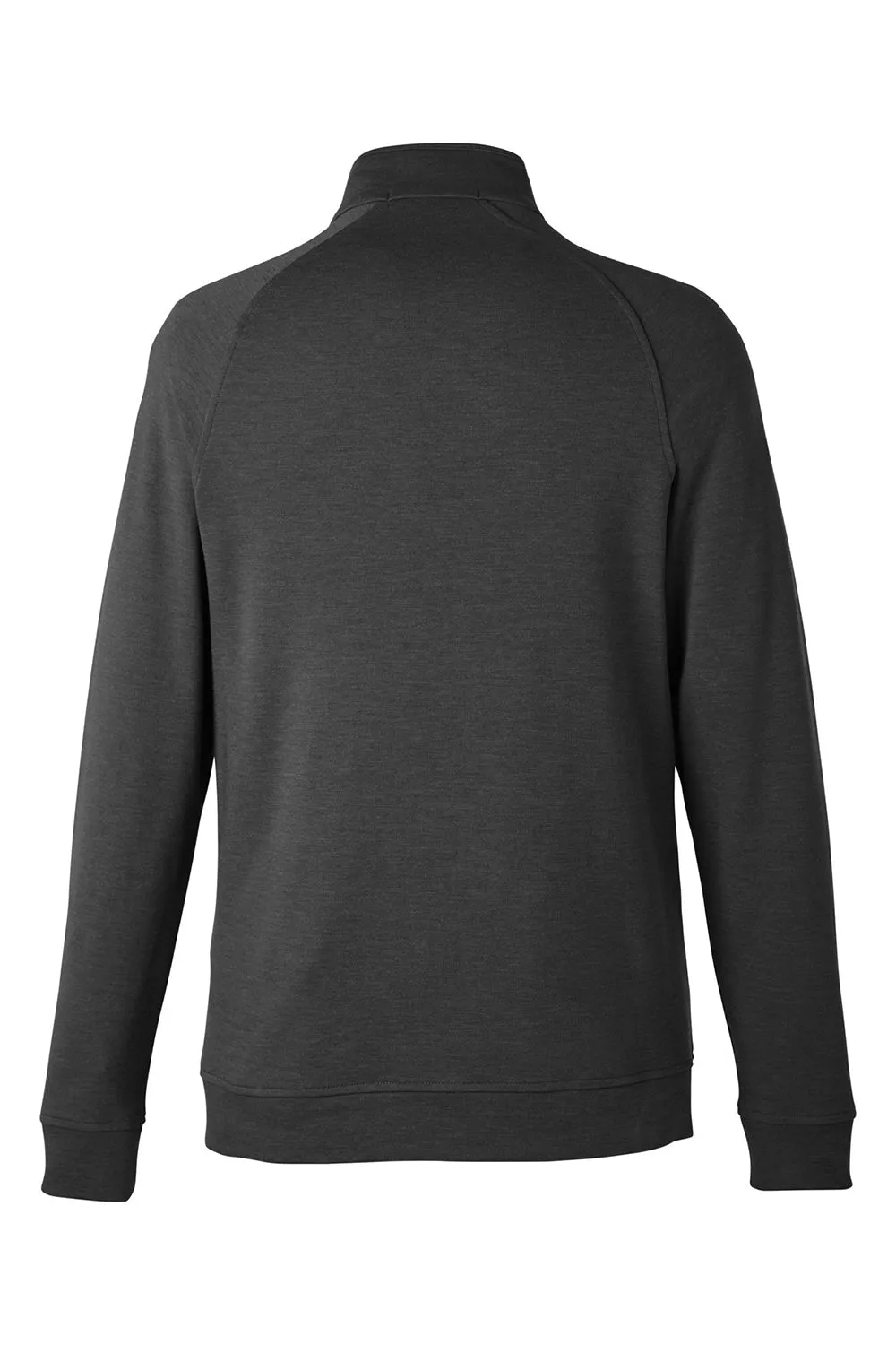 Devon & Jones Mens New Classics Charleston 1/4 Zip Sweatshirt - Black Melange