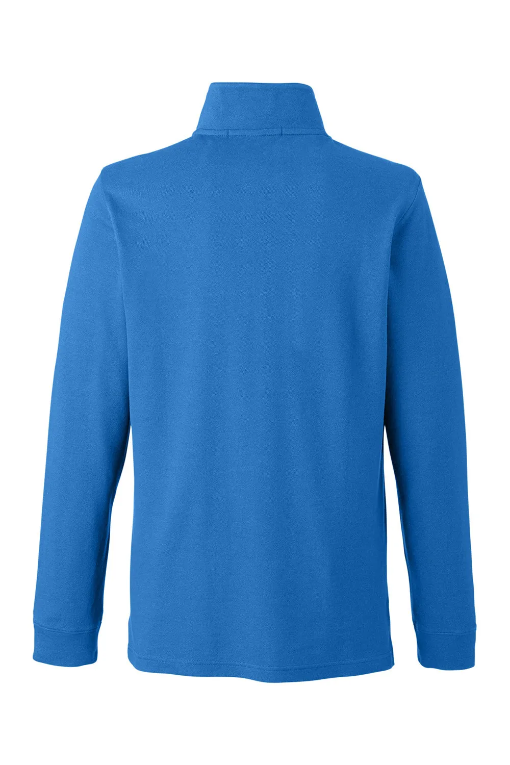 Devon & Jones Mens New Classics Performance Moisture Wicking 1/4 Zip Sweatshirt w/ Pocket - French Blue