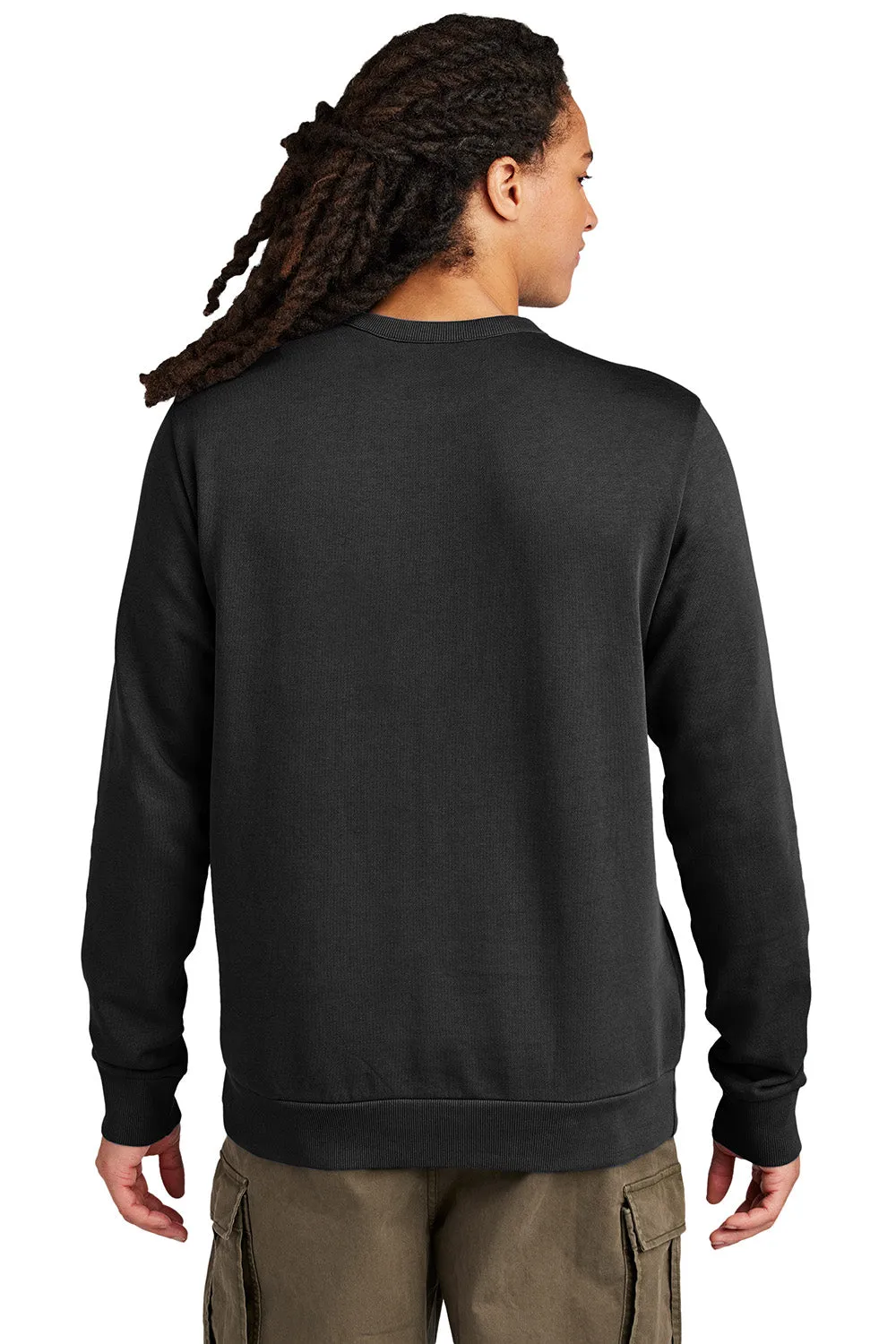 District Mens District Wash Fleece Crewneck Sweatshirt - Black