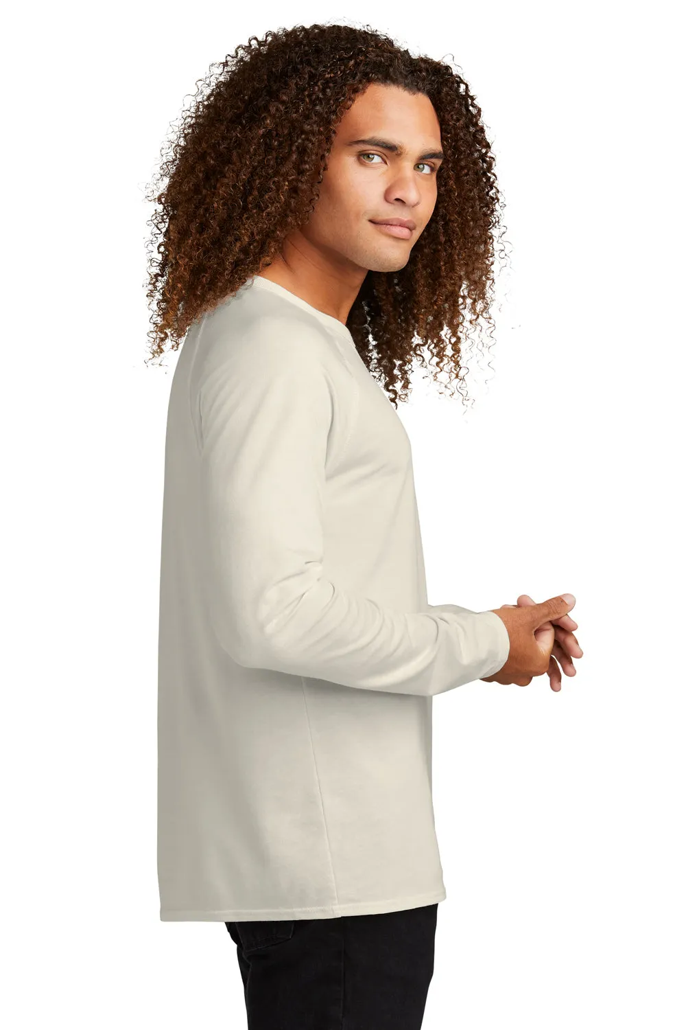 District Mens French Terry Crewneck Sweatshirt - Gardenia