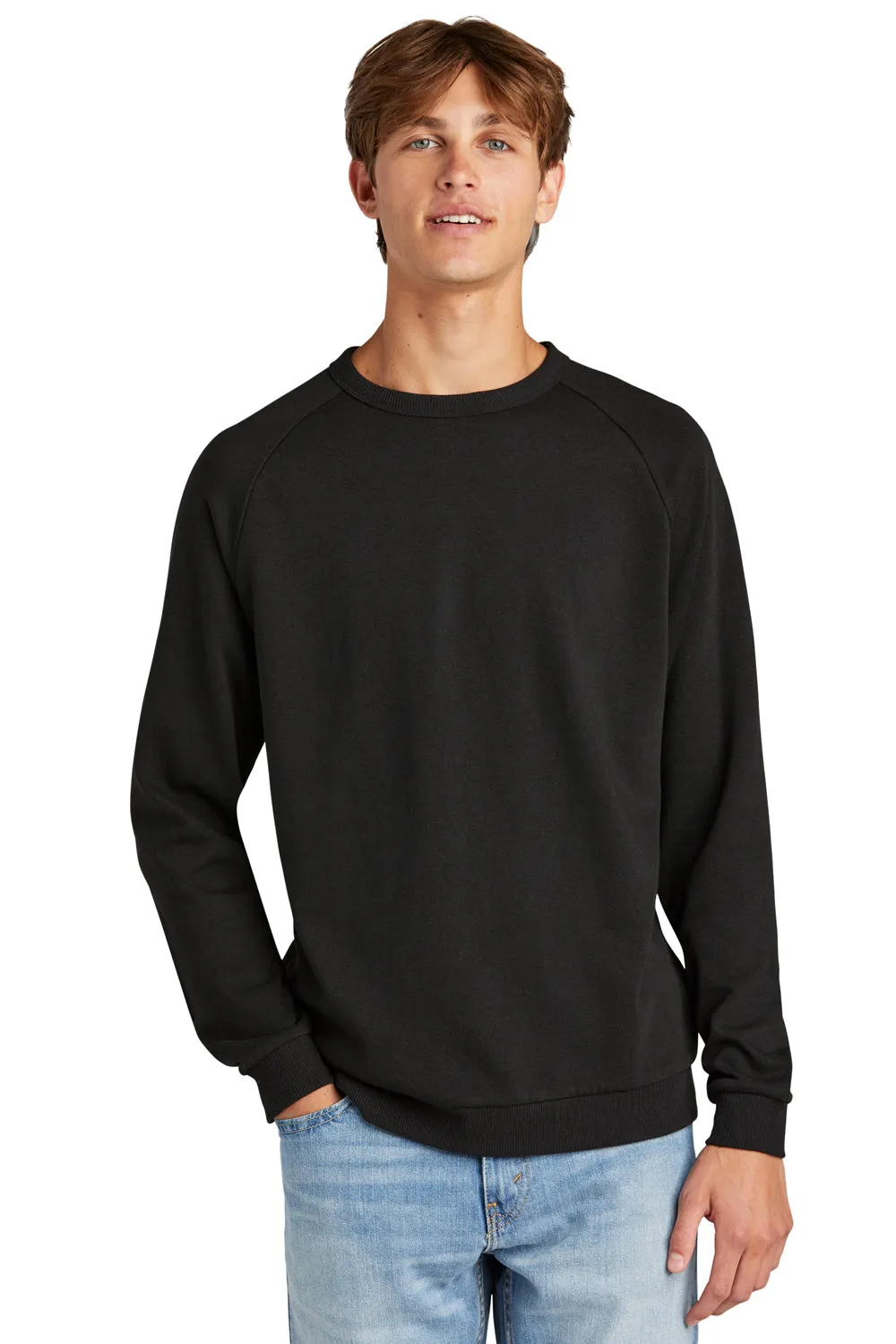 District Mens Perfect Tri Fleece Crewneck Sweatshirt - Black