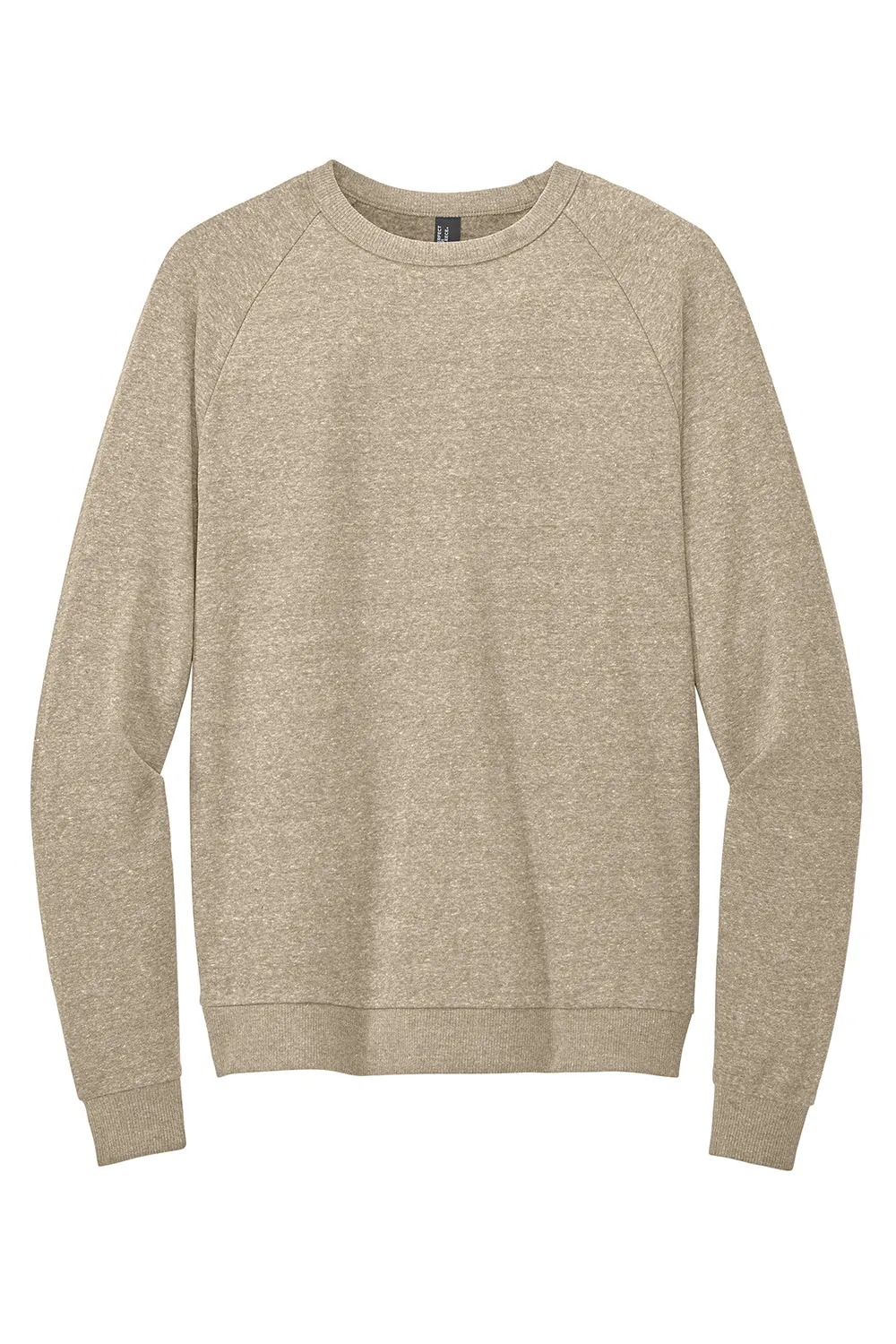 District Mens Perfect Tri Fleece Crewneck Sweatshirt - Heather Desert Tan