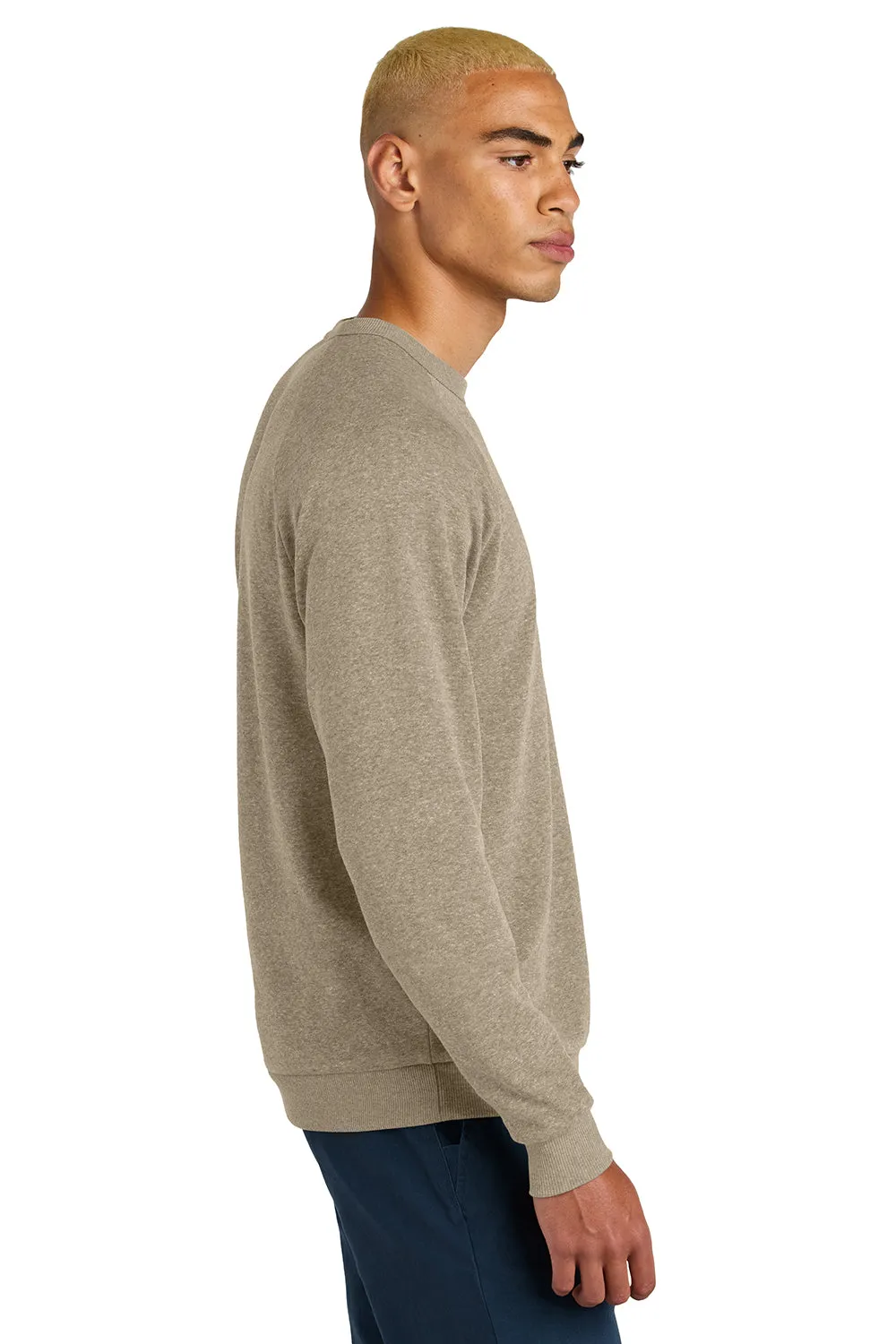 District Mens Perfect Tri Fleece Crewneck Sweatshirt - Heather Desert Tan