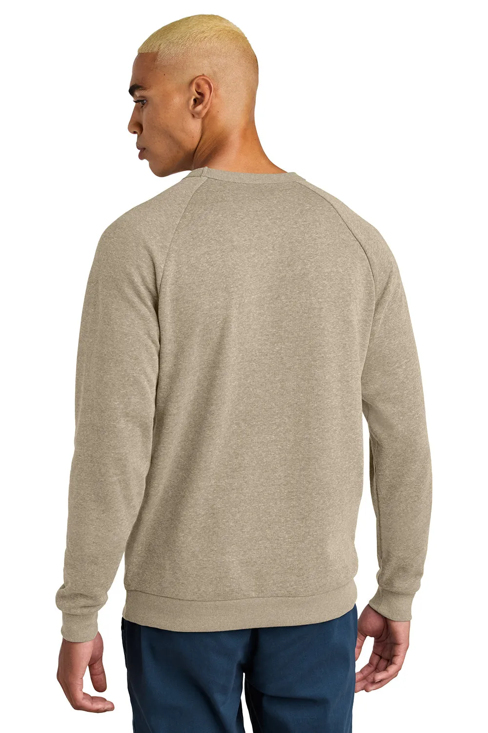 District Mens Perfect Tri Fleece Crewneck Sweatshirt - Heather Desert Tan