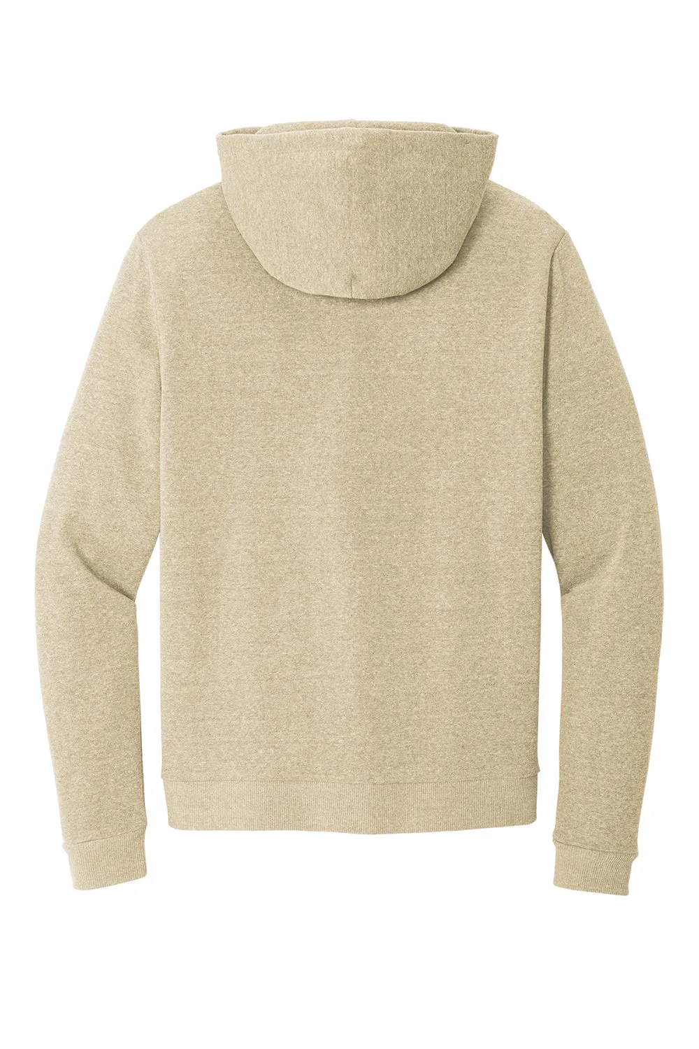 District Mens Perfect Tri Fleece Hooded Sweatshirt Hoodie w/ Pouch Pocket - Heather Desert Tan