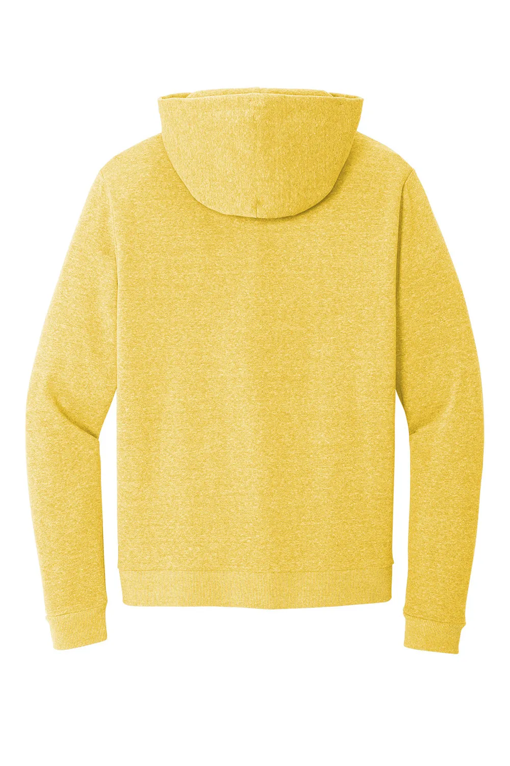 District Mens Perfect Tri Fleece Hooded Sweatshirt Hoodie w/ Pouch Pocket - Heather Ochre Yellow