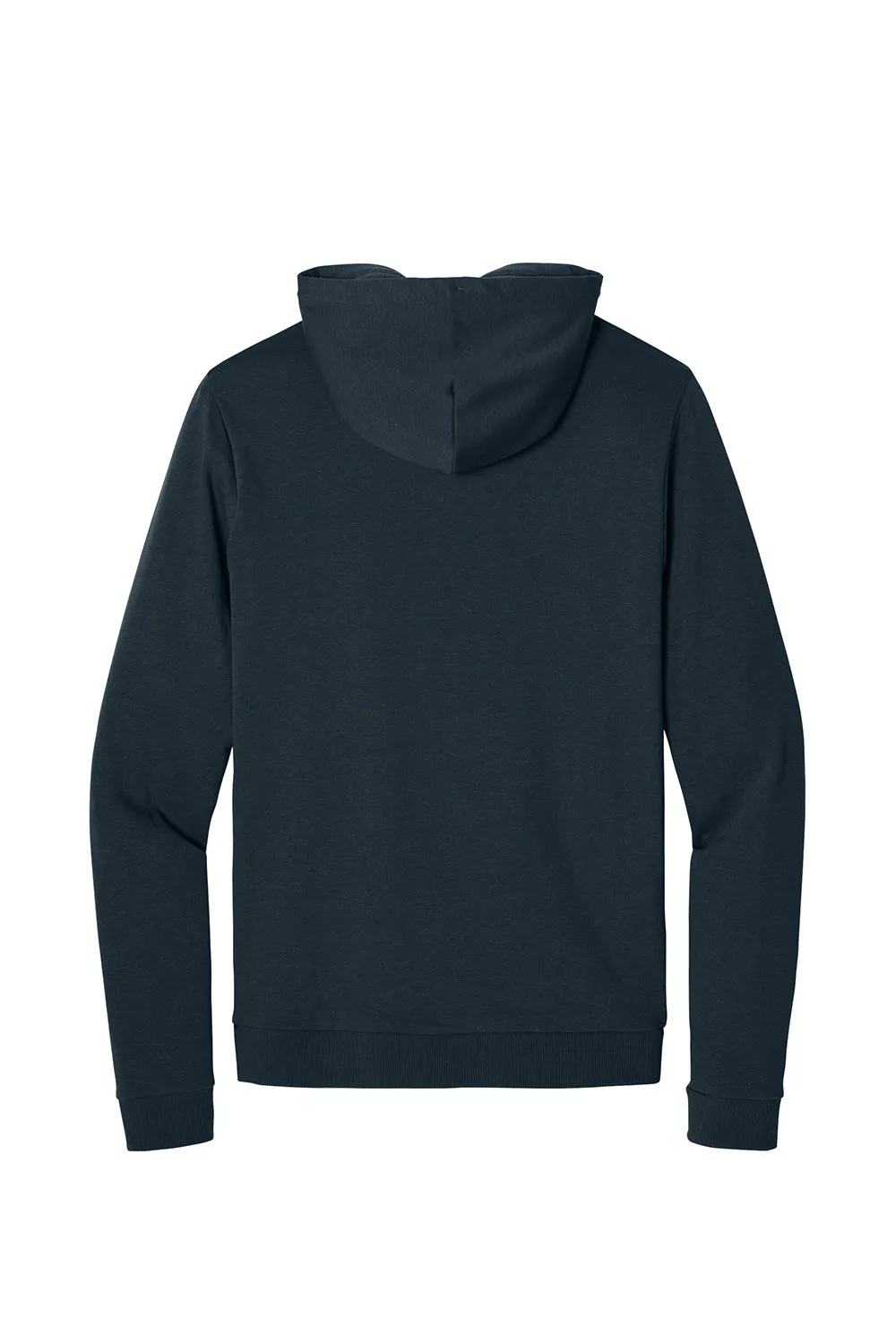 District Mens Perfect Tri Fleece Hooded Sweatshirt Hoodie w/ Pouch Pocket - New Navy Blue