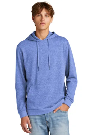 District Mens Perfect Tri Fleece Hooded Sweatshirt Hoodie w/ Pouch Pocket - Royal Blue Frost