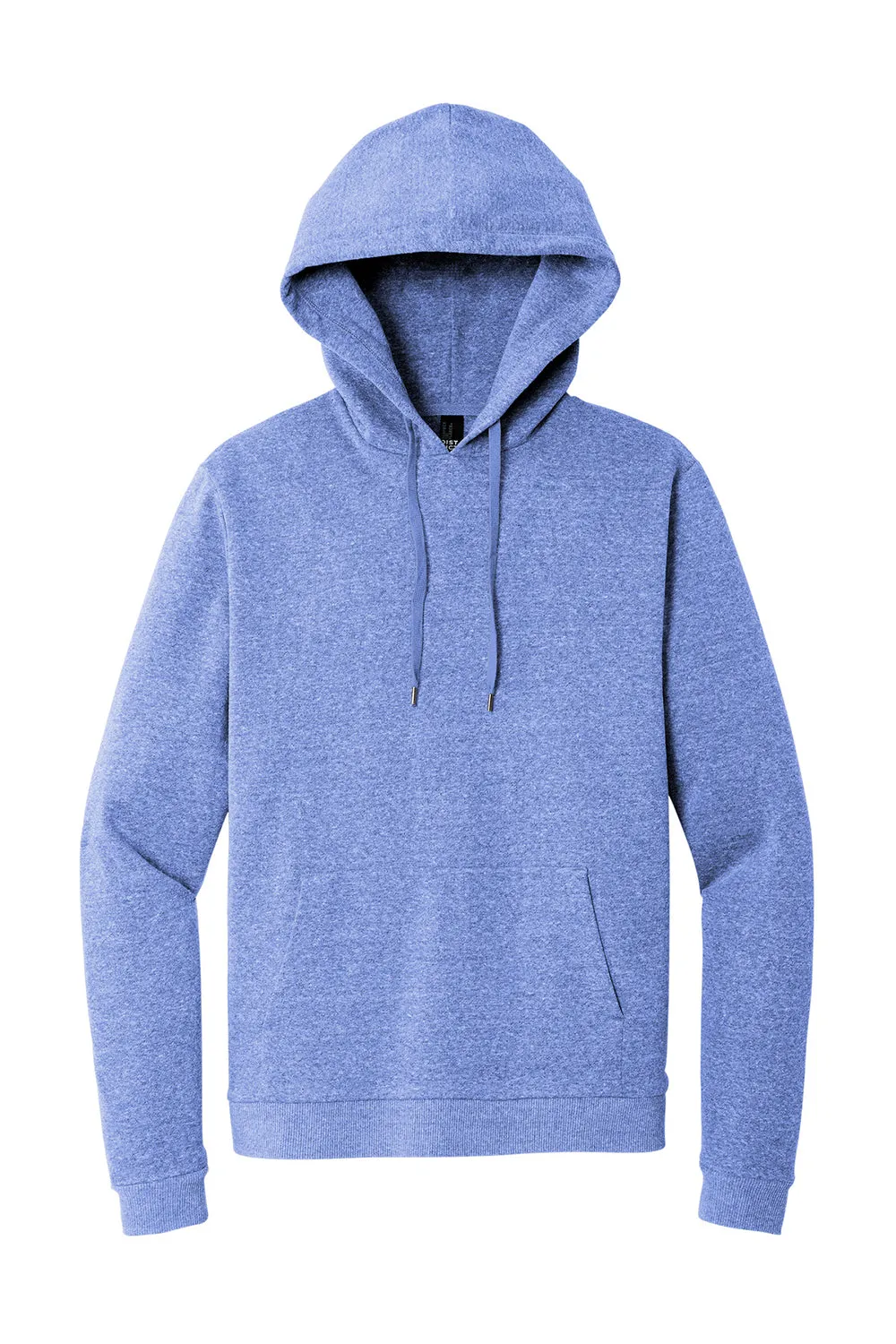 District Mens Perfect Tri Fleece Hooded Sweatshirt Hoodie w/ Pouch Pocket - Royal Blue Frost