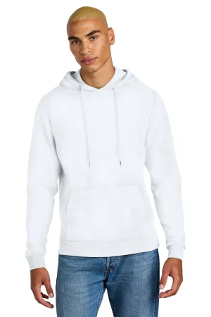 District Mens Perfect Tri Fleece Hooded Sweatshirt Hoodie w/ Pouch Pocket - White