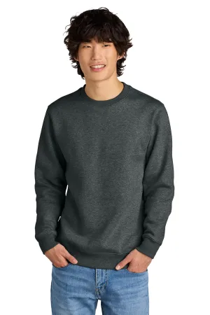 District Mens Perfect Weight Fleece Crewneck Sweatshirt - Heather Charcoal Grey