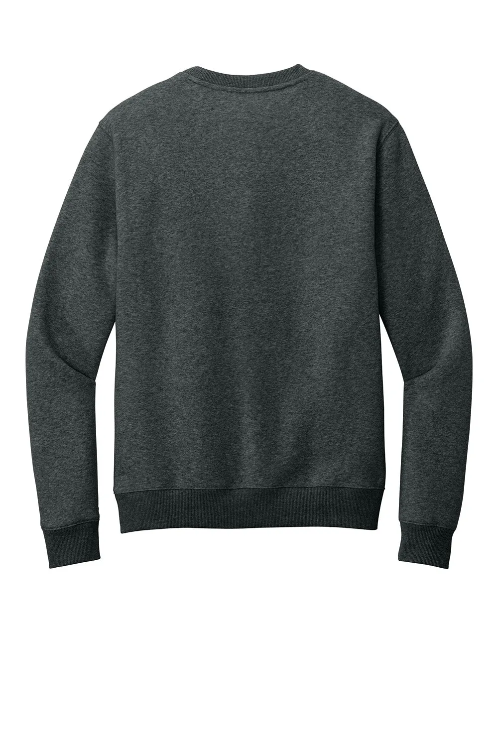 District Mens Perfect Weight Fleece Crewneck Sweatshirt - Heather Charcoal Grey