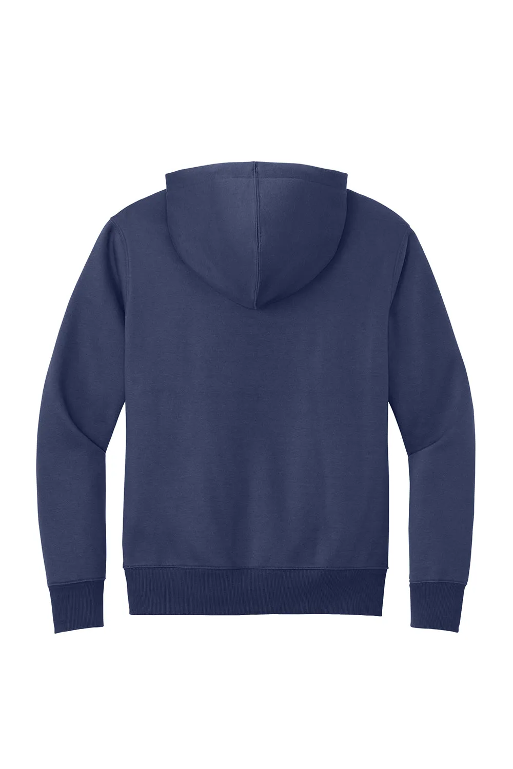 District Mens Perfect Weight Fleece Hooded Sweatshirt Hoodie w/ Pouch Pocket - Tanzanite Blue