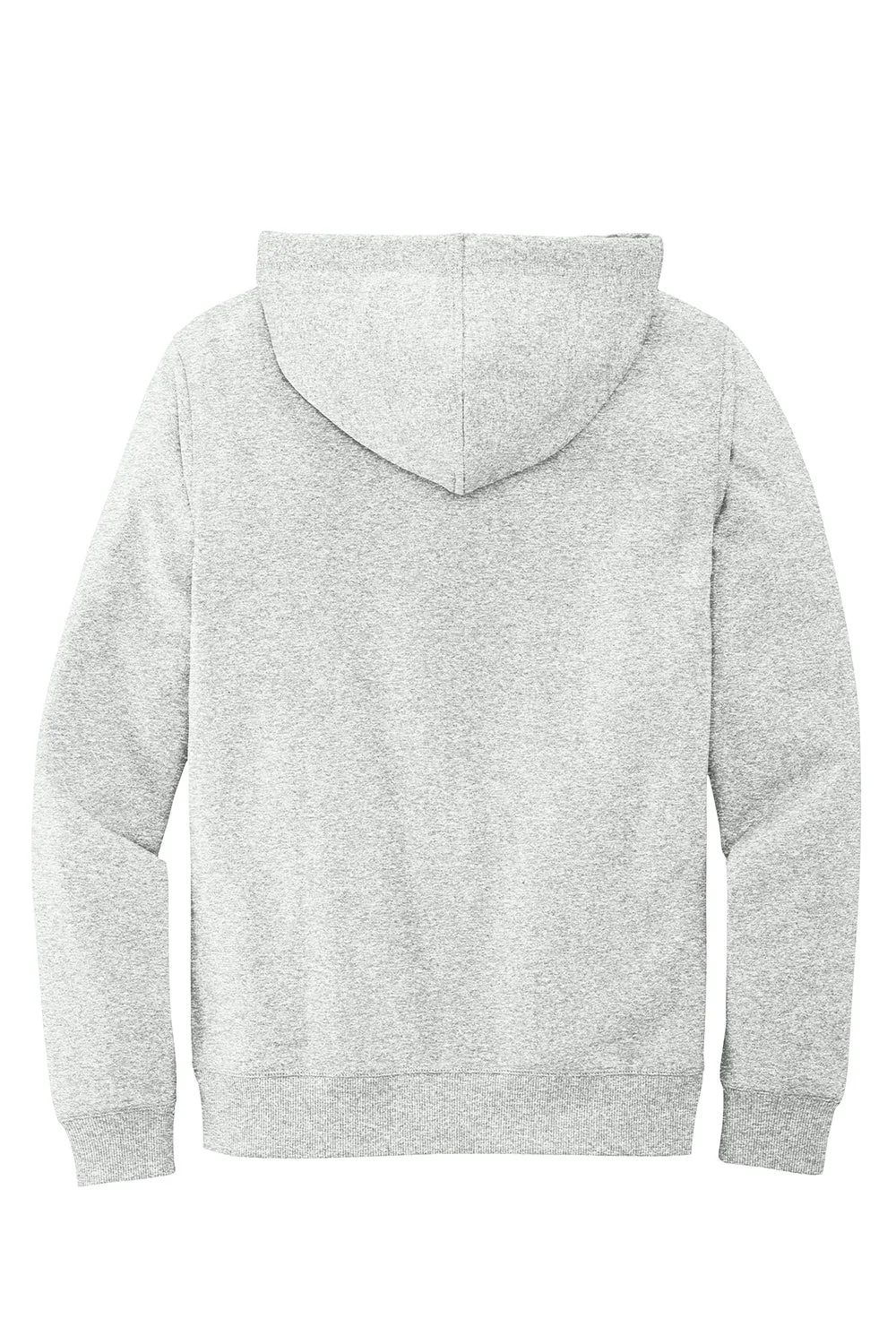 District Mens Re-Fleece Hooded Sweatshirt Hoodie w/ Pouch Pocket - Ash Grey