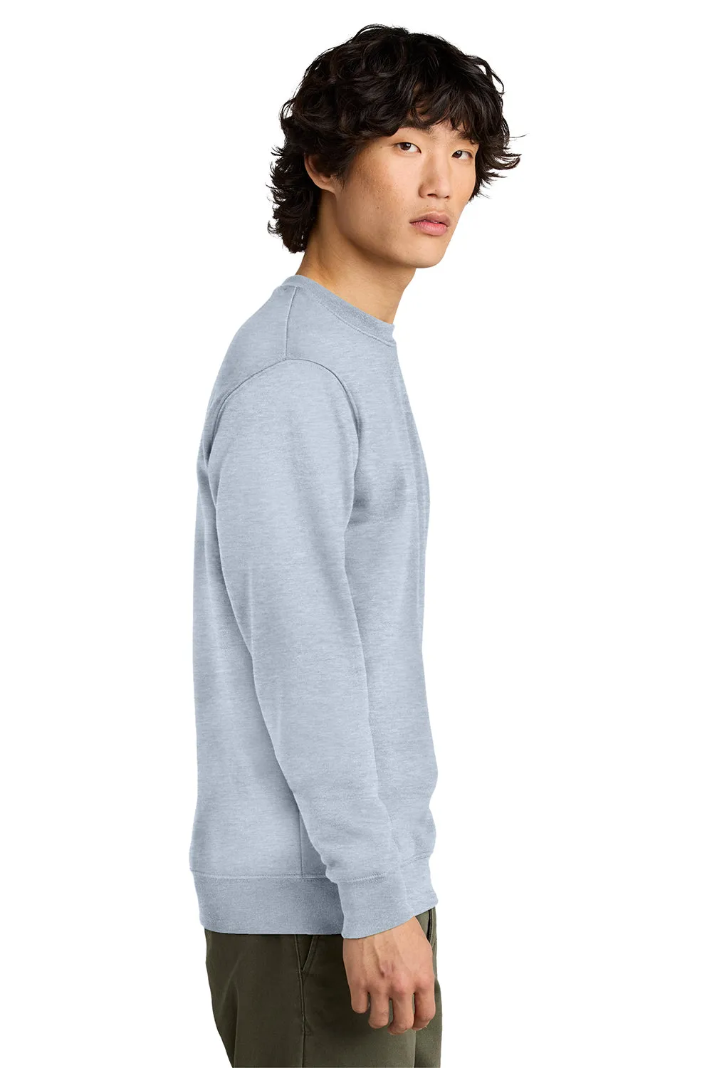 District Mens Very Important Fleece Crewneck Sweatshirt - Heather Light Grey