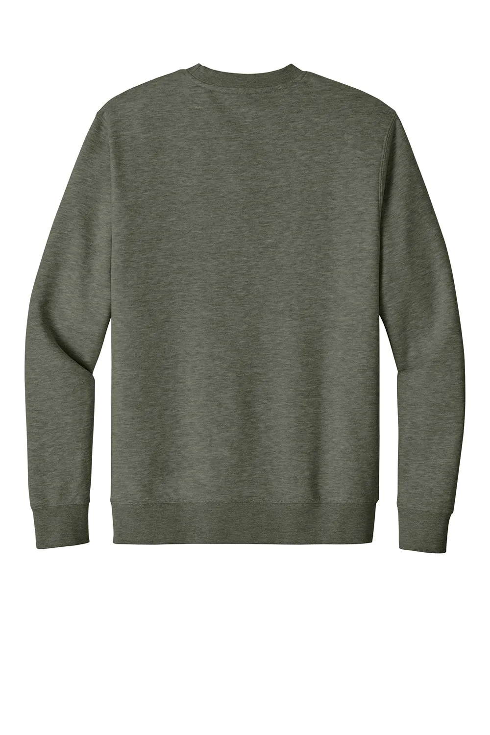 District Mens Very Important Fleece Crewneck Sweatshirt - Heather Olive Green