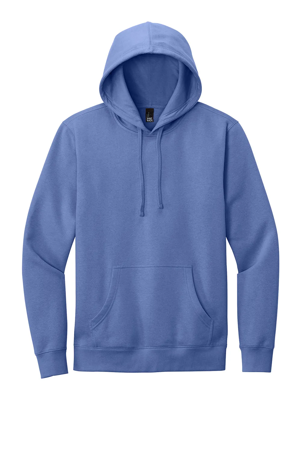 District Mens Very Important Fleece Hooded Sweatshirt Hoodie w/ Pouch Pocket - Electric Purple