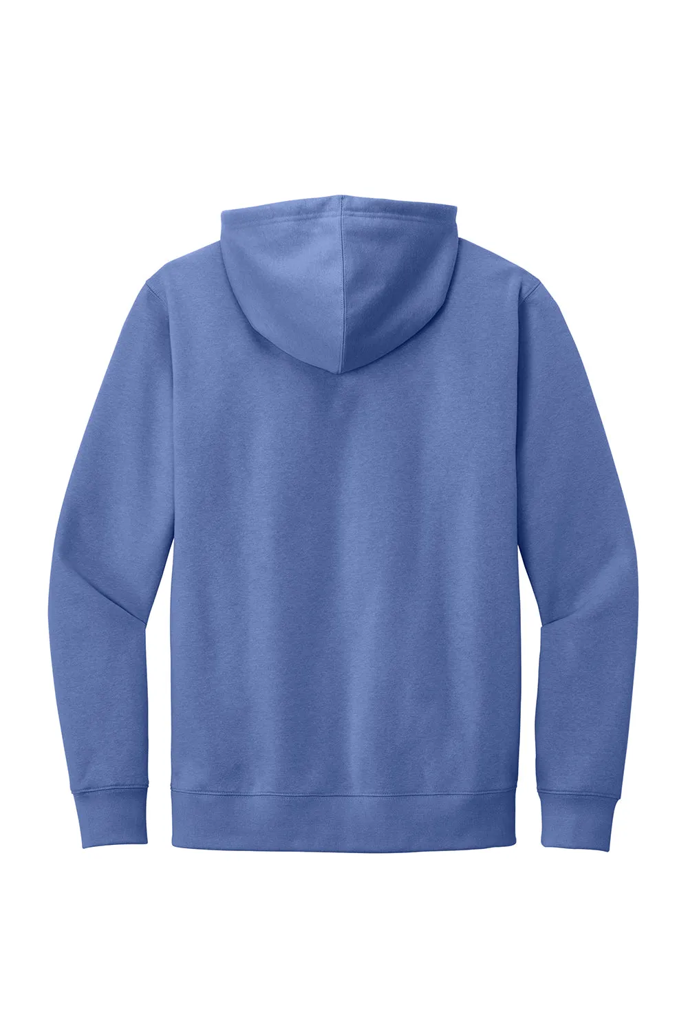 District Mens Very Important Fleece Hooded Sweatshirt Hoodie w/ Pouch Pocket - Electric Purple