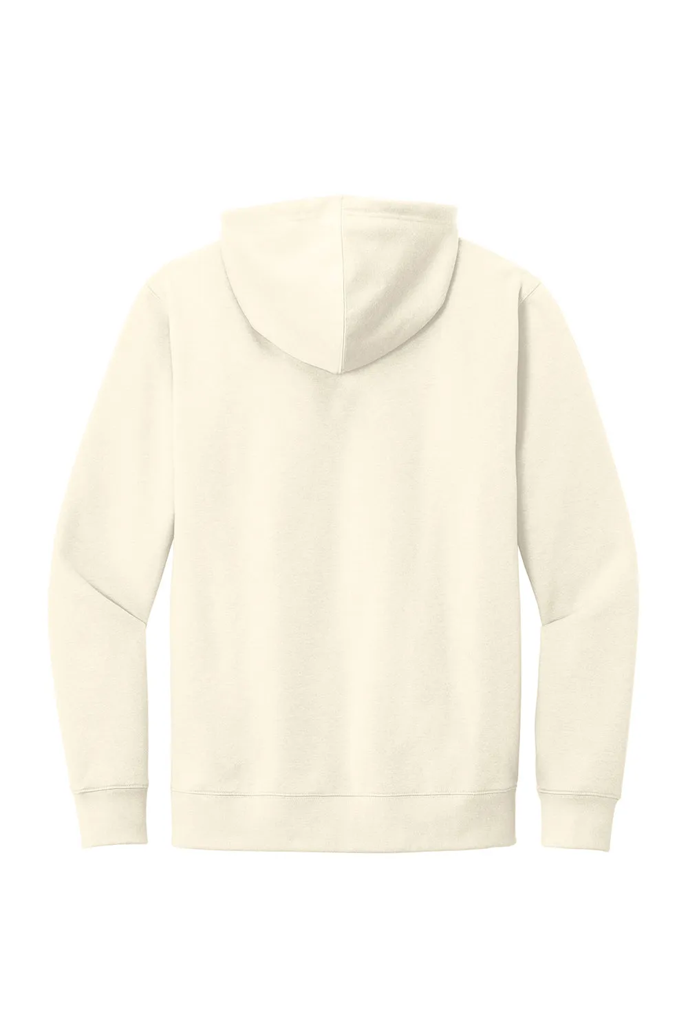 District Mens Very Important Fleece Hooded Sweatshirt Hoodie w/ Pouch Pocket - Gardenia